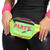 Bauchtasche 80er-Jahre Party Animal, neon-bunt, mit Reiverschluss