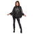 NEU Damen-Kostm Poncho Skelett mit Glitzersteinen, Einheitsgre