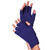 Handschuhe gestrickt, fingerlos, blau - Blau
