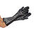 NEU Handschuhe Skelett mit Strasssteinen, schwarz-silber