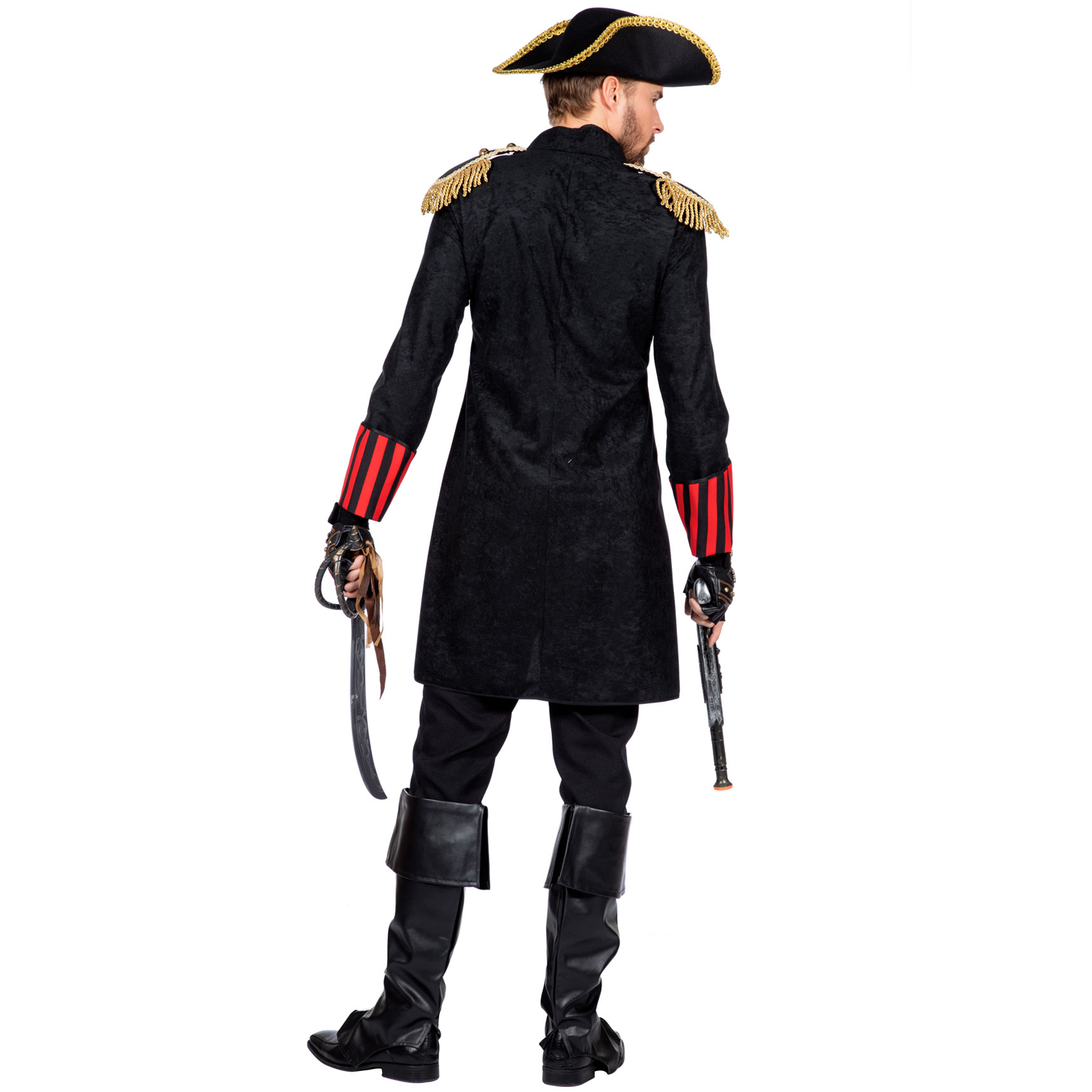 Herren-Kostüm Streifen Pirat, Gr. 48 Bild 3