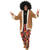 Herren-Kostüm Hippie mit langem Mantel, Gr. 58/60 - Größe 58/60