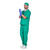 Herren-Kostm Chirurg / Arzt, grn, Gre S Bild 2