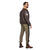 NEU Herren-Kost�m Piloten-Jacke, mit Fellkragen, braun, Gr. S / 48 Bild 2