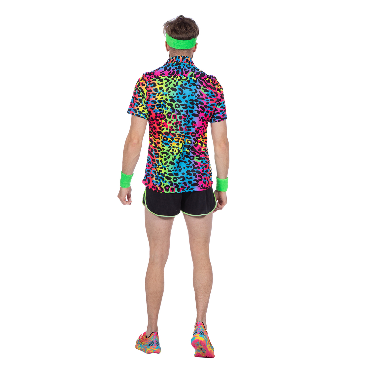 NEU Herren-Kostm Neon-Hemd Leopard, neon-bunt, Gr. S Bild 3
