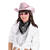 NEU Halstuch Bandana mit Strass-Fransen, schwarz-silber