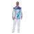 NEU Herren-Kostm Space-Jacke, metallic-silber-irisierend, Gr. S