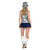 NEU Damen-Kostm Party-Top metallisch mit Fransen und Pailletten, silber, Gr. S/M Bild 3