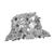 NEU Hut Bucket-Hat Festival mit Pailletten, silber