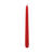 Getauchte glatte Tafel-Kerze, spitz zulaufend, ca. Höhe: 250mm, Ø 25mm, Farbe: Rot - Rot