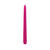 Getauchte glatte Tafel-Kerze, spitz zulaufend, ca. Höhe: 250mm, Ø 25mm, Farbe: Pink - Pink