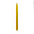 Getauchte glatte Tafel-Kerze, spitz zulaufend, ca. Höhe: 250mm, Ø 25mm, Farbe: Dotter Sunshine - Dotter Sunshine