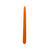 Getauchte glatte Tafel-Kerze, spitz zulaufend, ca. Höhe: 250mm, Ø 25mm, Farbe: Aprikose - Aprikose