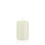 Getauchte glatte Stumpen-Kerzen, ca. Höhe: 80mm, Ø 50mm, Farbe: Elfenbein - Elfenbein