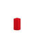 Getauchte glatte Stumpen-Kerze, ca. Höhe: 100mm, Ø 60mm, Farbe: Rot - Rot