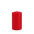 SALE Getauchte glatte Stumpen-Kerze, ca. Hhe: 150mm,  80mm, Farbe: Rot - Rot