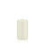 Getauchte glatte Stumpen-Kerze, ca. Höhe: 130mm, Ø 70mm, Farbe: Elfenbein - Elfenbein