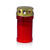 SALE Grablicht mit Deckel, Höhe: ca. 145mm, Durchmesser: ca. 70mm, Farbe: Rot