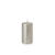 SALE Klassische getauchte Stumpen-Kerze, glatte Oberflche, Hhe: ca. 100mm, Durchmesser: ca. 50mm, Farbe: Silber