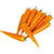 SALE Mhre 1 Stck, Kunststoff, orange/grn, 20 cm
