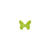 SALE Konfetti Schmetterling grün, 8x10 cm, 12 Stk