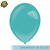 Premium Latex-Luftballon, rund, 50 Stück, ca. 27cm Durchmesser, Türkisblau / Seegrün - Ideal für viele Dekorationen - für Lu - Türkisblau / Seegrün