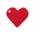 SALE Namensschilder Herz 4x4 cm, rot 10 Stück
