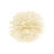 Seidenpapier Pompom / Papierblumenball - Creme, 25 cm - Creme