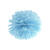 Seidenpapier Pompom / Papierblumenball - Hell-Blau, 25 cm - Hellblau