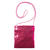 Tasche mit Pailletten, pink, ca. 18x18cm