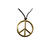 Peace-Amulett, Metall(Nickelfrei), silber od. gold