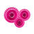 Dekorative Rosetten in 3 Gr��en 20-30cm - Dunkelrosa, Set mit 3 St�ck - Dunkelrosa