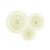 Dekorative Rosetten in 3 Gr��en 20-30cm - Creme, Set mit 3 St�ck - Creme