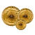 Dekorative Rosetten in 3 Gr��en - Gold, Set mit 3 St�ck