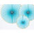 Dekorative Rosetten Yummy in 3 Gr��en - Hellblau, Set mit 3 St�ck Bild 2