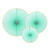 Dekorative Rosetten Yummy in 3 Gr��en - Mintgr�n, Set mit 3 St�ck