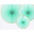 Dekorative Rosetten Yummy in 3 Gr��en - Mintgr�n, Set mit 3 St�ck Bild 2