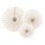 Dekorative Rosetten in 3 Gr��en - Beige, Set mit 3 St�ck