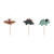 Geburtstagskerzen Dinosaurier � ca. 3 cm � Set mit 3 St�ck