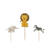 Geburtstagskerzen Safari, Set mit 3 St�ck