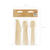 Holz-Besteck Gabel / Messer / L�ffel - 16 cm, 18 St�ck Bild 4