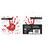 Servietten Blutige Hand, 33x33 cm, wei�-rot, 20 Stk. Bild 5