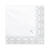 Servietten Erste Kommunion - Ornament, 33 � 33 cm, Silber, 20 St�ck