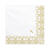 Servietten Erste Kommunion - Ornament, 33 � 33 cm, Gold, 20 St�ck