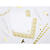 Servietten Erste Kommunion - Ornament, 33 � 33 cm, Gold, 20 St�ck Bild 3