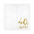 Servietten 40th Birthday / Geburtstag - Wei�, 33 � 33 cm, 20 St�ck Bild 2