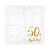 Servietten 50th Birthday / Geburtstag - Wei�, 33 � 33 cm, 20 St�ck Bild 2