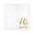 Servietten 70th Birthday / Geburtstag - Wei�, 33 � 33 cm, 20 St�ck Bild 2