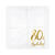 Servietten 80th Birthday / Geburtstag - Wei�, 33 � 33 cm, 20 St�ck Bild 2