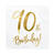 Servietten 90th Birthday / Geburtstag - Wei�, 33 � 33 cm, 20 St�ck